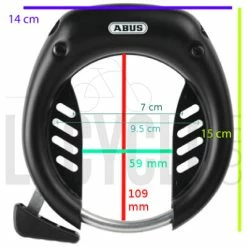 Antivol De Cadre à Clés Shield 5650 ABUS 11 Antivol De Cadre à Clés Shield 5650 ABUS -Casques vélo Soldes Magasin antivol de cadre a cles shield 5650 abus full 4