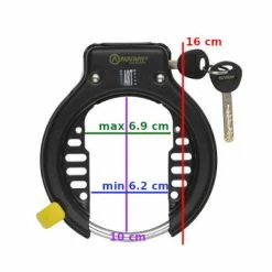 Antivol De Cadre Fer à Cheval Certifié ART Mega Lock Auvray -Casques vélo Soldes Magasin antivol de cadre fer a cheval certifie art mega lock auvray full 3
