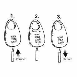 Antivol Spirale 1200 Mm à Code XLC -Casques vélo Soldes Magasin antivol spirale 1200 mm a code xlc full 5