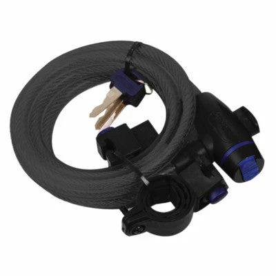 Antivol Vélo Spirale Fixation Sur Cadre 180 Cm X 12 Mm - Oxford 3 Antivol Vélo Spirale Fixation Sur Cadre 180 Cm X 12 Mm - Oxford
