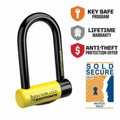 Antivol Vélo U à Clé New York Fahgettaboudit Mini Kryptonite 4 Antivol Vélo U à Clé New York Fahgettaboudit Mini Kryptonite – Image 2