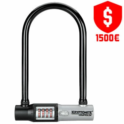 Antivol Vélo U à Code KryptoLok Combo Kryptonite 3 Antivol Vélo U à Code KryptoLok Combo Kryptonite