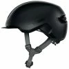 Casque Abus HUD-Y Ace Velvet Black Avec Feu Pour Vélo En Ville -Casques vélo Soldes Magasin casque abus hud y ace velvet black avec feu pour velo en ville full