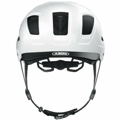 Casque De Vélo De Ville Blanc Hyban 2.0 Abus 4 Casque De Vélo De Ville Blanc Hyban 2.0 Abus – Image 2