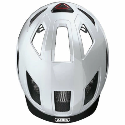 Casque De Vélo De Ville Blanc Hyban 2.0 Abus 6 Casque De Vélo De Ville Blanc Hyban 2.0 Abus – Image 4