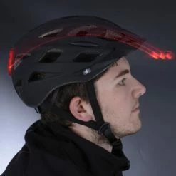 Casque De Vélo Noir à LED Arrière Intégrée Metro-V Oxford 12 Casque De Vélo Noir à LED Arrière Intégrée Metro-V Oxford -Casques vélo Soldes Magasin casque de velo noir a led arriere integree metro v oxford full 5