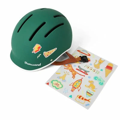 Casque Enfant Vert Thousand Jr Avec Autocollants 6 Casque Enfant Vert Thousand Jr Avec Autocollants – Image 4