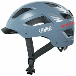 Casque Vélo Avec éclairages Abus Hyban 2.0 LED Signal Glacier