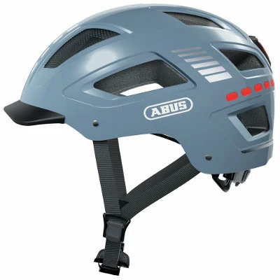 Casque Vélo Avec éclairages Abus Hyban 2.0 LED Signal Glacier 3 Casque Vélo Avec éclairages Abus Hyban 2.0 LED Signal Glacier
