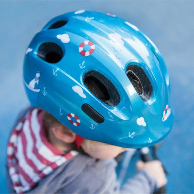 Casque Vélo Bébé Blue Croco Smiley ABUS 8 Casque Vélo Bébé Blue Croco Smiley ABUS – Image 6