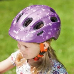 Casque Vélo Bébé Purple Star Smiley ABUS -Casques vélo Soldes Magasin casque velo bebe purple star smiley abus full 5