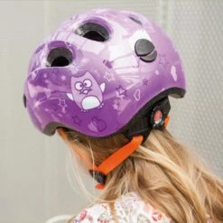 Casque Vélo Bébé Purple Star Smiley ABUS -Casques vélo Soldes Magasin casque velo bebe purple star smiley abus full 6