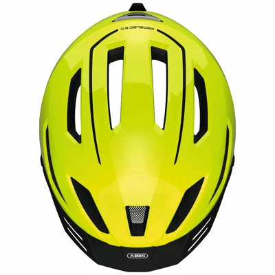 Casque Vélo Ville Jaune Fluo Pedelec 2.0 Abus Avec éclairage 6 Casque Vélo Ville Jaune Fluo Pedelec 2.0 Abus Avec éclairage – Image 4