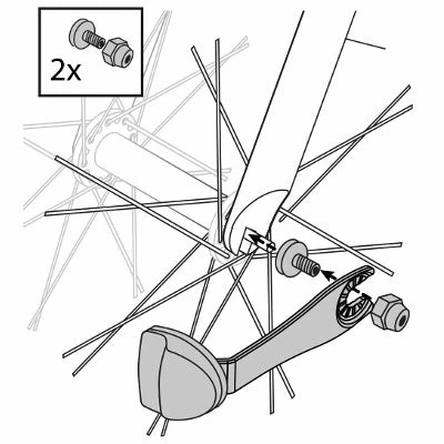 Reelight Ecrous Pour Axe De Roue à Serrage Rapide 4 Reelight Ecrous Pour Axe De Roue à Serrage Rapide – Image 2