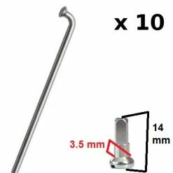 CN-Spoke Rayons Roue De Vélo Avec écrous à Rayon - Kit De 10 Pièces 12 CN-Spoke Rayons Roue De Vélo Avec écrous à Rayon - Kit De 10 Pièces -Casques vélo Soldes Magasin rayons roue de velo avec ecrous a rayon kit de 10 pieces full 5