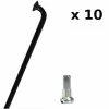 CN-Spoke Rayons Vélo Noirs 2 Mm Avec écrous - Lot De 10 Pièces -Casques vélo Soldes Magasin rayons velo noirs 2 mm avec ecrous lot de 10 pieces full
