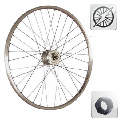 Exal Roue Avant 28 Pouces Avec Dynamo Dans Moyeu à écrou 3 Exal Roue Avant 28 Pouces Avec Dynamo Dans Moyeu à écrou