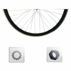 Brandless Roue De Vélo Arrière Piste Noire 700 Fixie